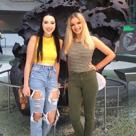 Madewell Olive Green White Striped Sleeveless Top - Picture 2 of 2